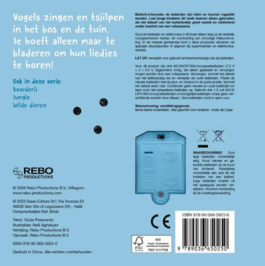Rebo publishers vogels - wat hoor ik daar? - 6 geluiden
