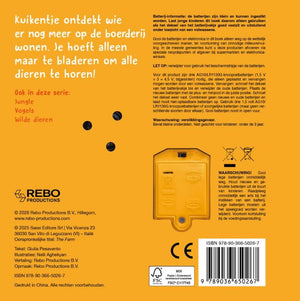 Rebo publishers boerderij - wat hoor ik daar? - 6 geluiden