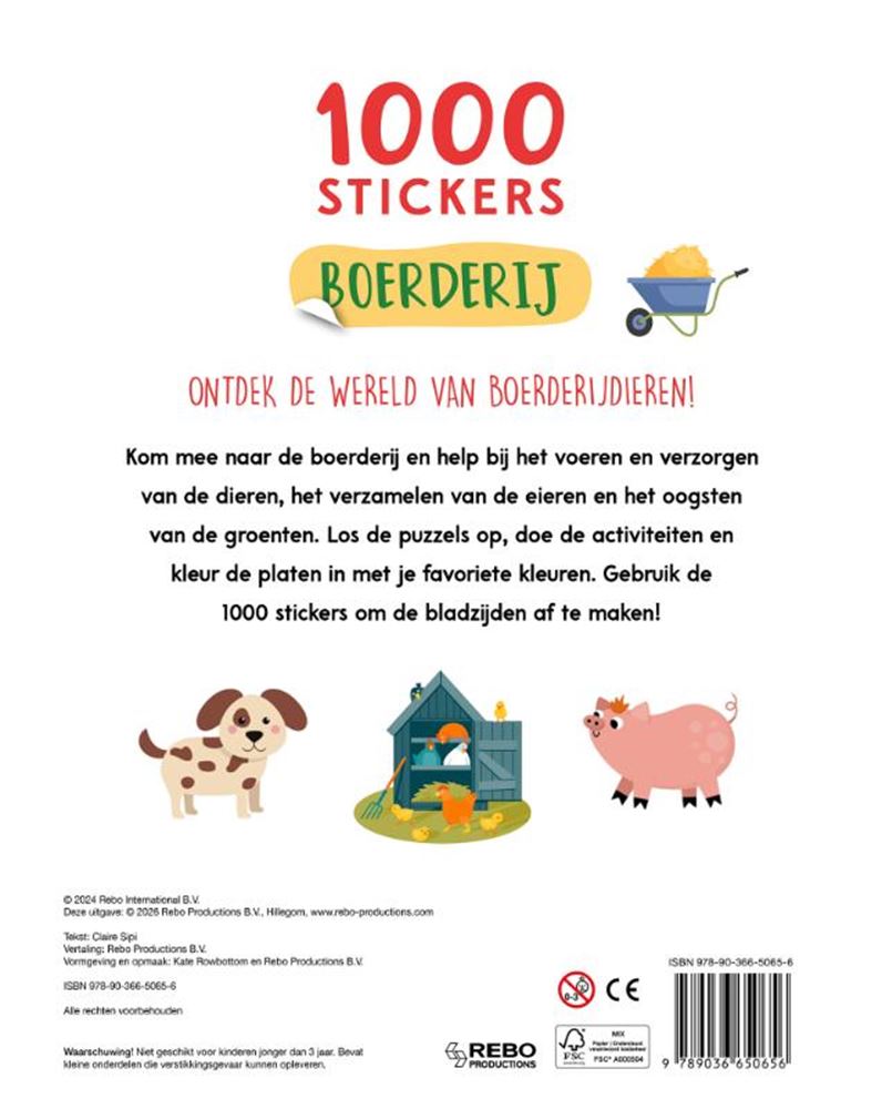 Load image into Gallery viewer, Boerderij - 1000 stickers 4+
