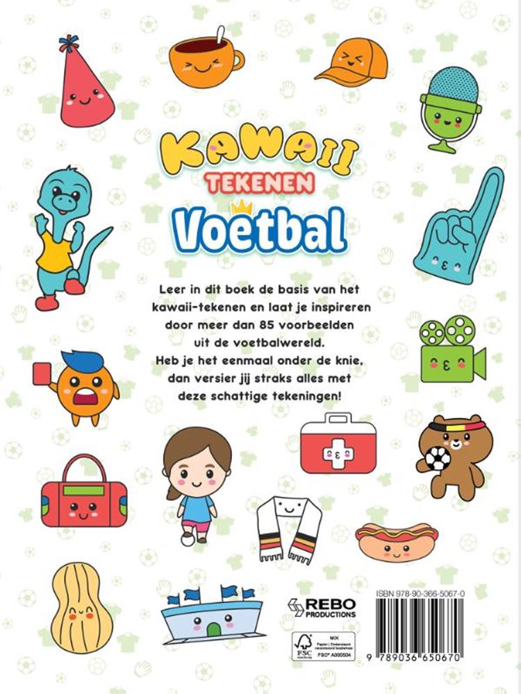 Load image into Gallery viewer, Rebo publishers kawaii tekenen - voetbal
