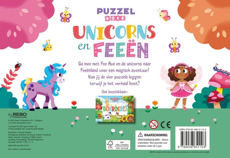 Load image into Gallery viewer, Unicorns en feeën - puzzelboek 4+
