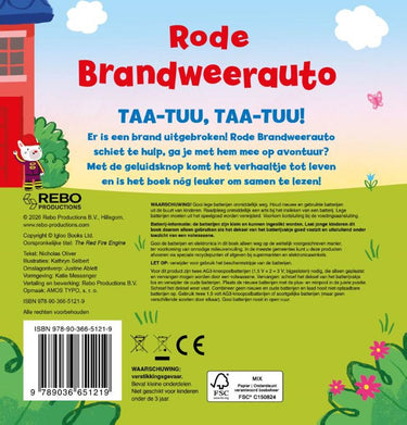 Rebo publishers rode brandweerauto - geluidenboek