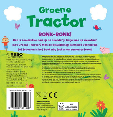 Rebo publishers groene tractor - geluidenboek