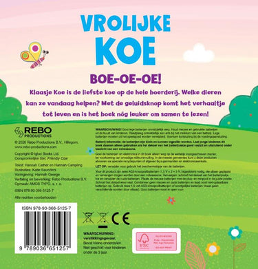 Rebo publishers vrolijke koe - geluidenboek