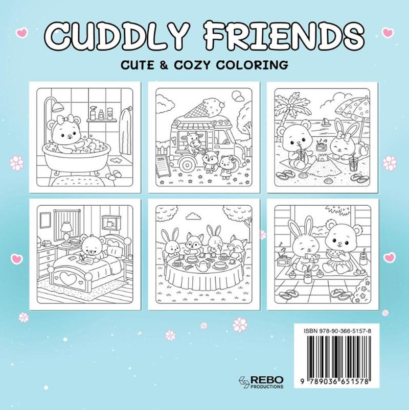 Load image into Gallery viewer, Rebo publishers cuddly friends - cute cozy coloring 6+
