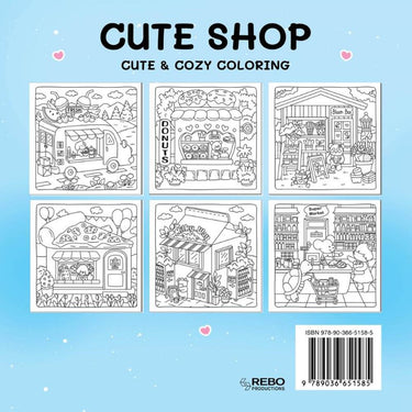 Rebo publishers cute shop - cute cozy coloring. 6+