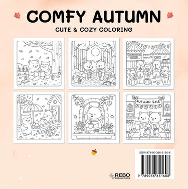 Rebo publishers comfy autumn - cute cozy coloring. 6+