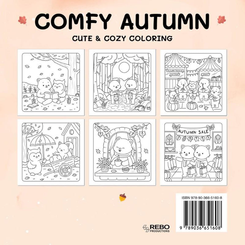 Load image into Gallery viewer, Rebo publishers comfy autumn - cute cozy coloring. 6+
