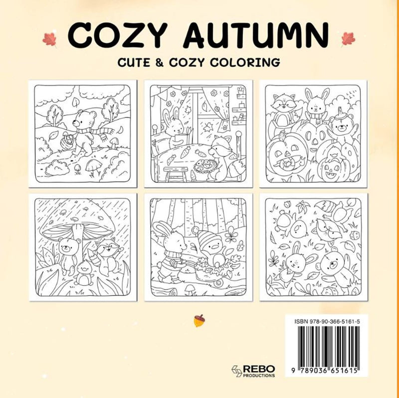 Load image into Gallery viewer, Cozy autumn - cute cozy coloring. 6+
