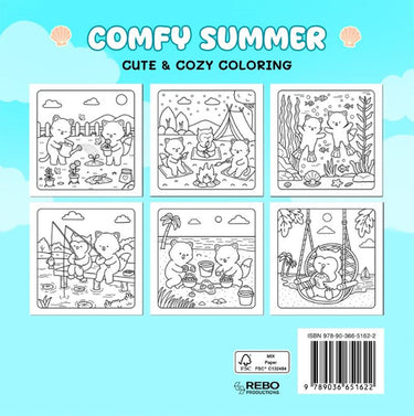 Rebo publishers comfy summer - cute cozy coloring. 6+