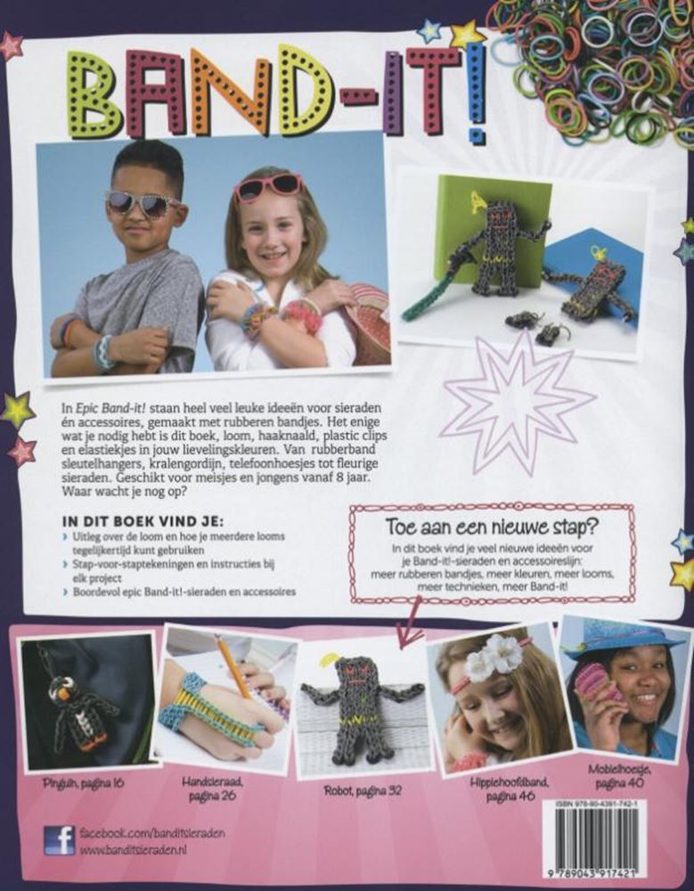 Load image into Gallery viewer, Band-it hooked on rubberbandsieraden. 8+
