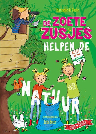 Centraal boekhuis de zoete zusjes helpen de natuur