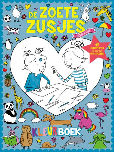 Centraal boekhuis de zoete zusjes kleurboek met meer dan 1