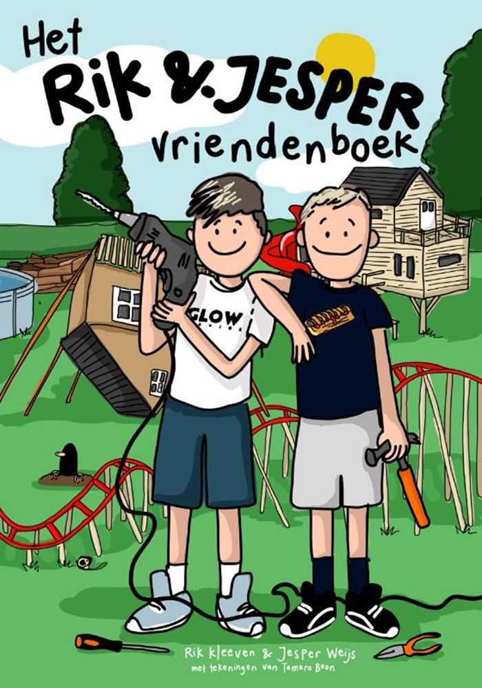 Load image into Gallery viewer, Glowmovies vriendenboek rik en jesper | boek | kinderen | persoonlijk
