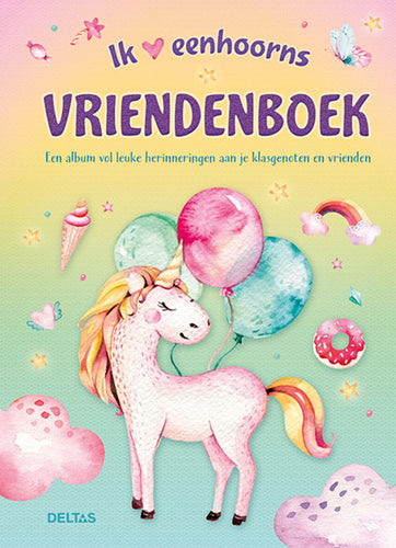 Deltas unicorn vriendenboek