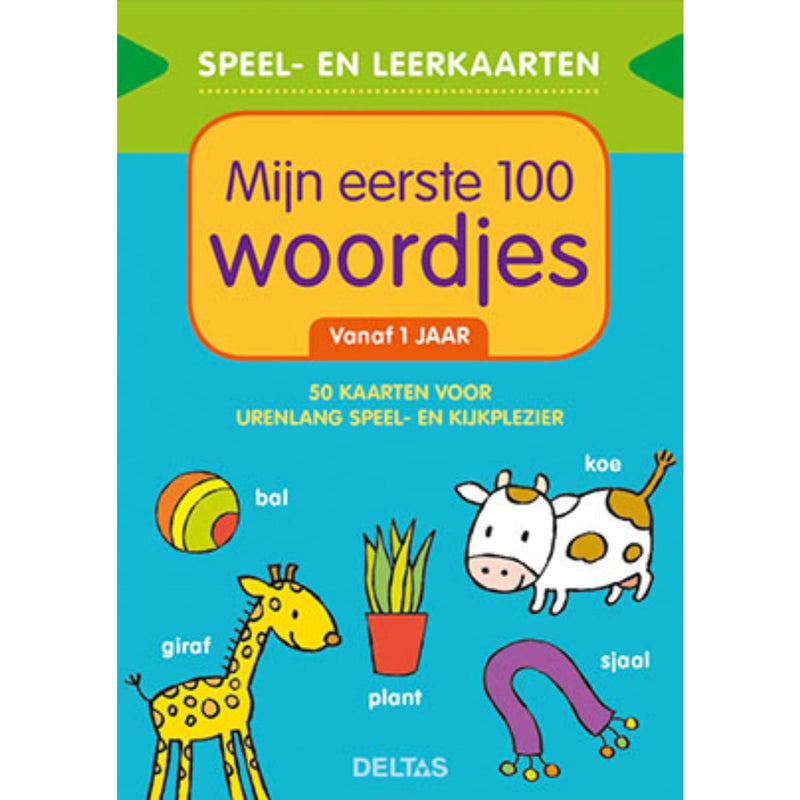 Load image into Gallery viewer, Deltas speel- en leerkaarten 0 - speel- en leerkaarten - mijn eerste 100 woordjes vanaf 1 jaar
