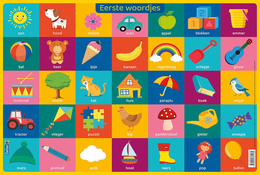 Deltas educatieve onderleggers preschool - eerste woordjes