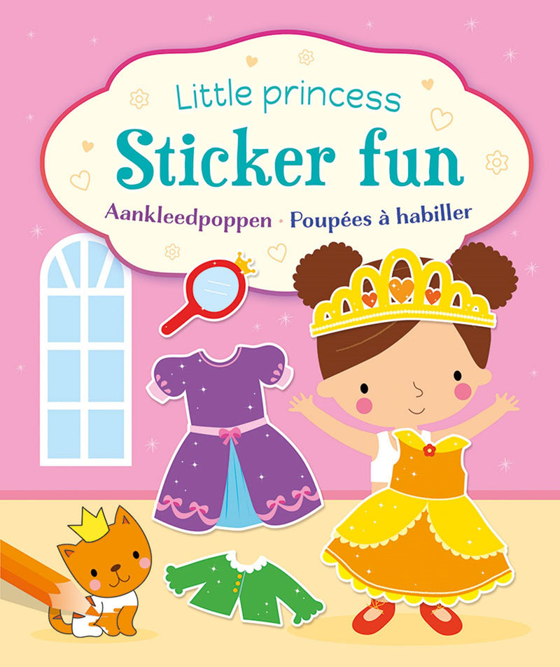 Load image into Gallery viewer, Deltas little princess sticker fun - aankleedpoppen stickerboek

