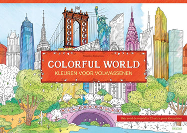 Deltas colorful world - kleuren voor volwassenen