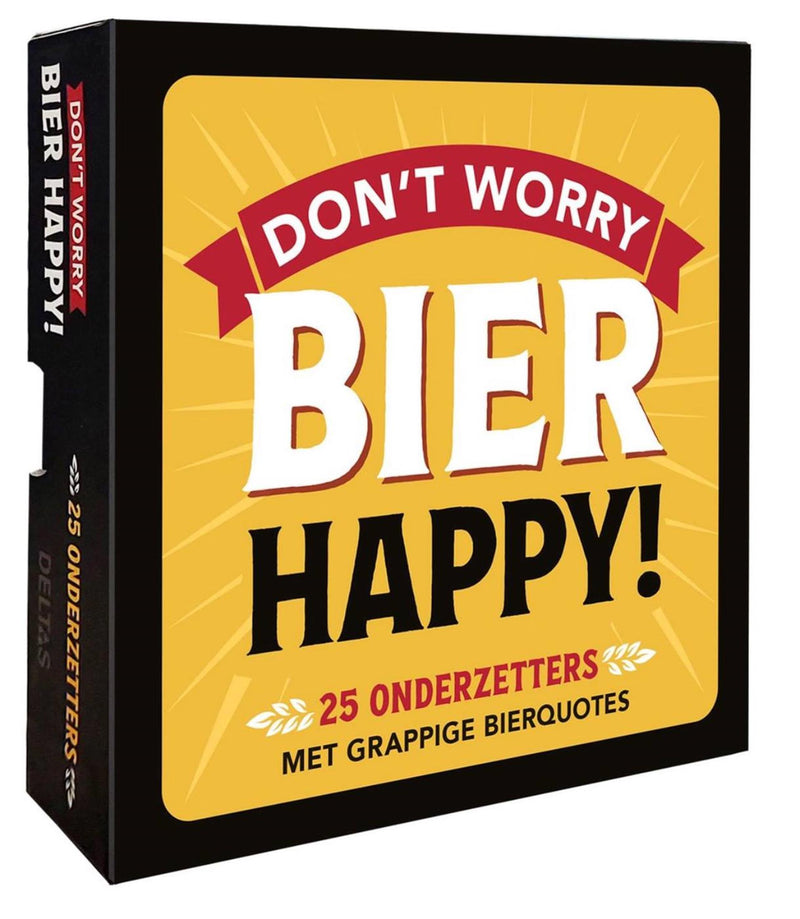 Load image into Gallery viewer, Deltas don't worry bier happy! - 25 onderzetters
