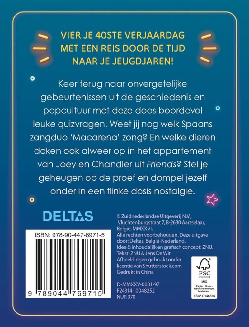 Load image into Gallery viewer, Deltas hoera 40 jaar! quiz
