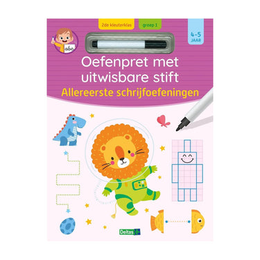 Deltas oefenpret uitwisbare stift - eerste schrijfoefeningen - 4-5 jaar