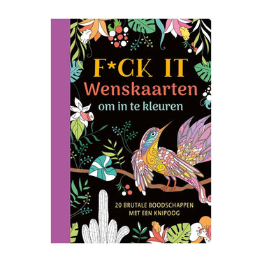 Deltas f*ck it - wenskaarten om in te kleuren
