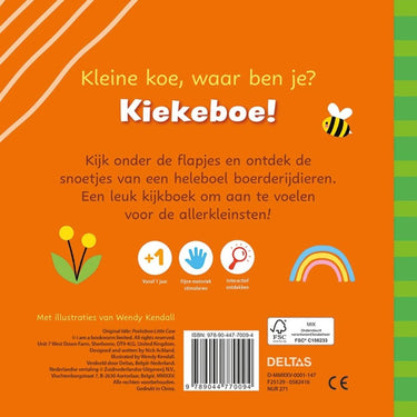Deltas kiekeboe kleine koe - kartonboekje met flapjes