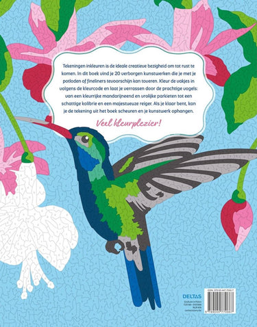 Deltas vogels - kleurplaten op nummer