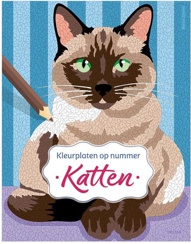 Deltas katten - kleurplaten op nummer