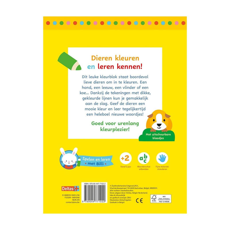 Load image into Gallery viewer, Deltas spelen en leren met billi - lieve dieren kleurpret
