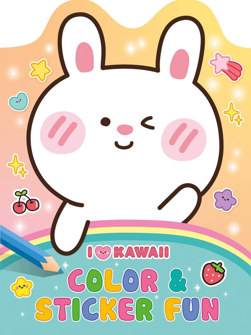 Load image into Gallery viewer, Deltas kawaii color and sticker fun kleurboek
