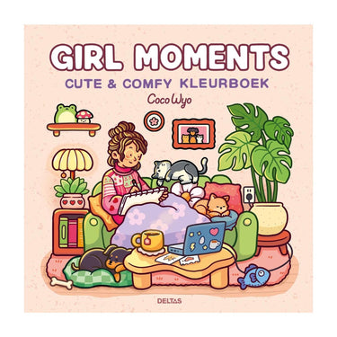 Deltas girl moments cute comfy kleurboek coco wyo