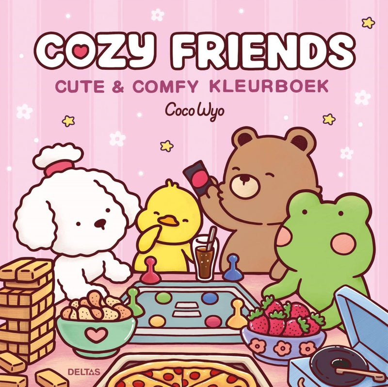 Load image into Gallery viewer, Deltas cozy friends cute comfy kleurboek coco wyo
