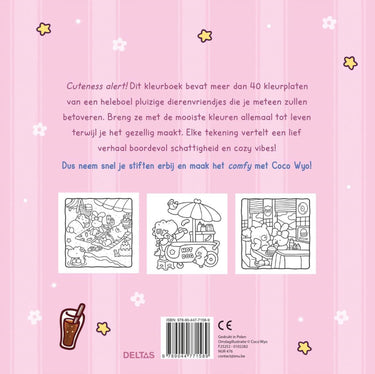 Deltas cozy friends cute comfy kleurboek coco wyo