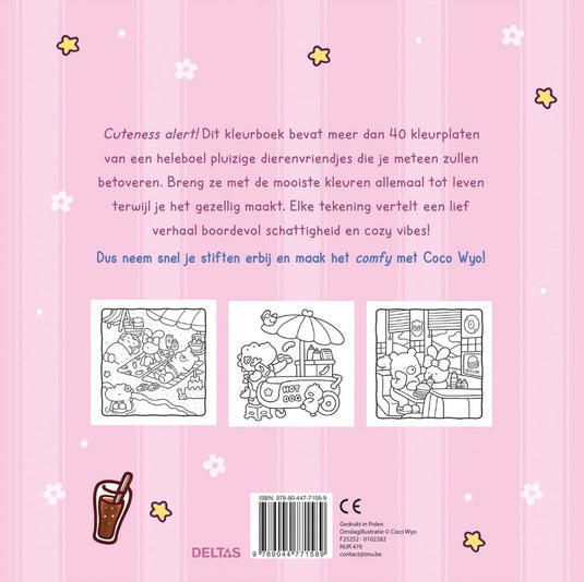 Deltas cozy friends cute comfy kleurboek coco wyo