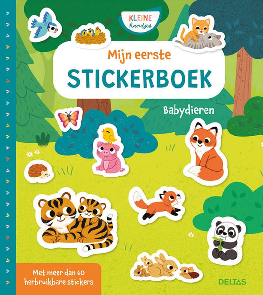 Deltas mijn eerste stickerboek kleine handjes - babydieren