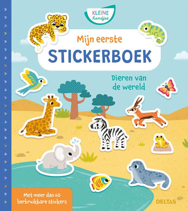 Deltas mijn eerste stickerboek kleine handjes dieren van de wereld