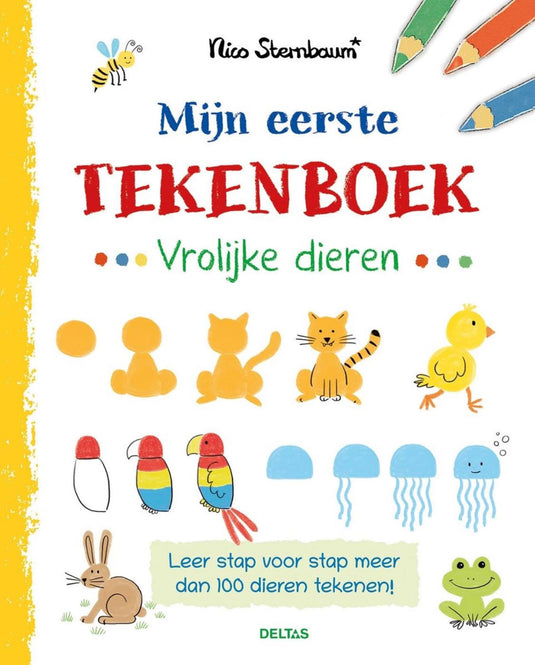 Deltas mijn eerste tekenboek - vrolijke dieren