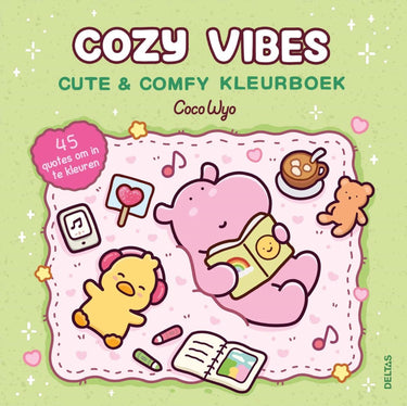 Deltas cozy vibes cute comfy kleurboek coco wyo