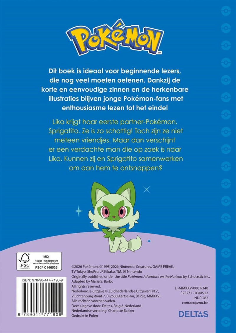 Load image into Gallery viewer, Deltas pokémon eerste leespret - de eerste schooldag van liko
