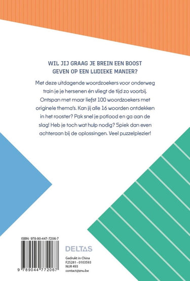 Deltas brain boosters - woordzoekers voor onderweg