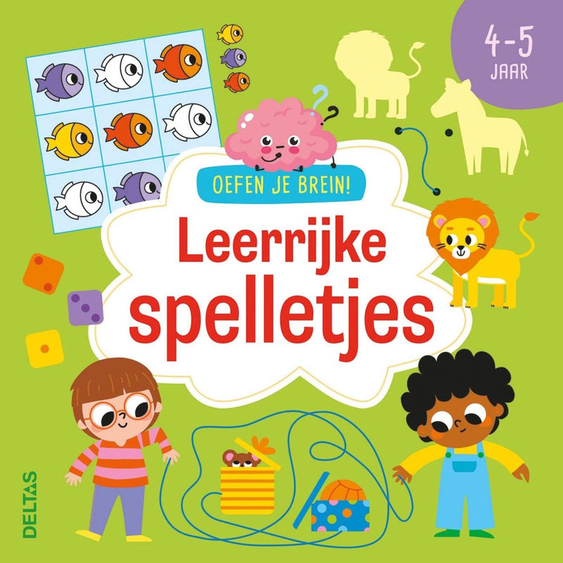 Load image into Gallery viewer, Deltas oefen je brein! leerrijke spelletjes - 4-5 jaar
