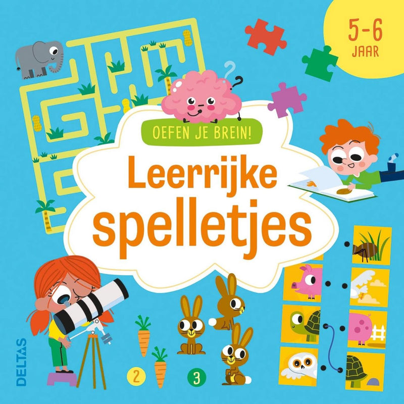 Load image into Gallery viewer, Deltas oefen je brein! leerrijke spelletjes 5-6 jaar
