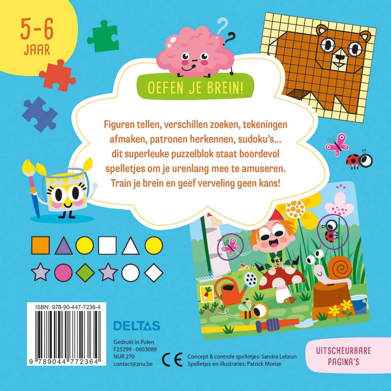 Load image into Gallery viewer, Deltas oefen je brein! leerrijke spelletjes 5-6 jaar
