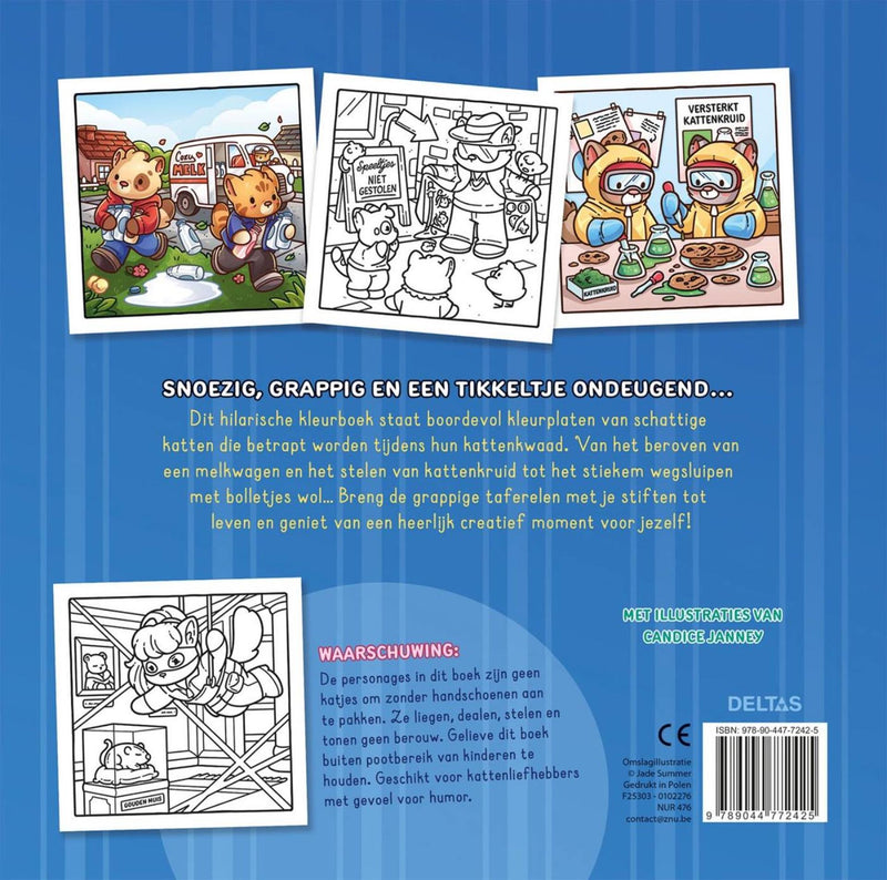 Load image into Gallery viewer, Deltas cat crimes - cozy kleurboek jade summer

