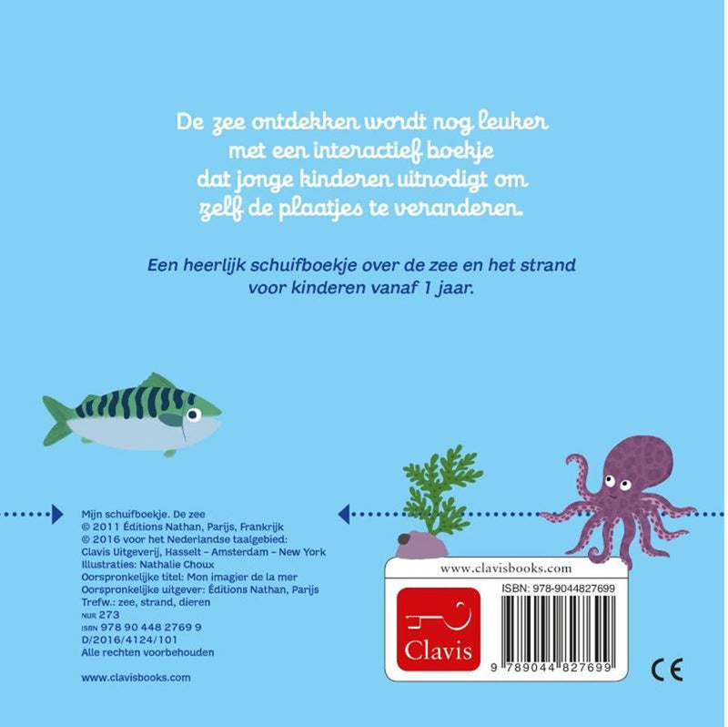 Load image into Gallery viewer, Mijn schuifboekje: de zee (karton). 1+.
