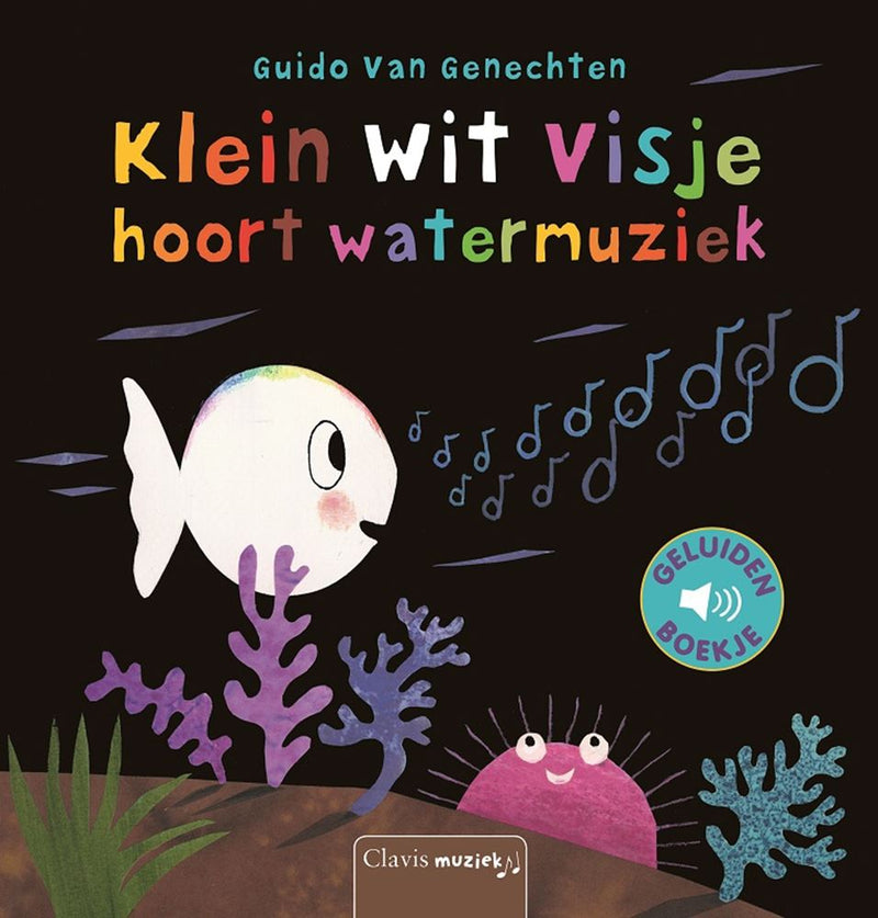 Load image into Gallery viewer, Klein wit visje hoort watermuziek. 2+
