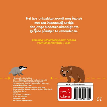 Mijn schuifboekje: het bos (karton). 1+
