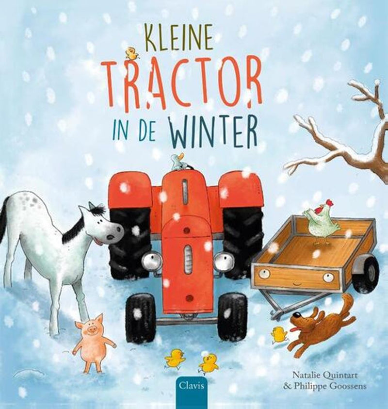 Load image into Gallery viewer, Kleine tractor in de winter. 3+
